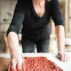 Sandy Brown in her studio 2016